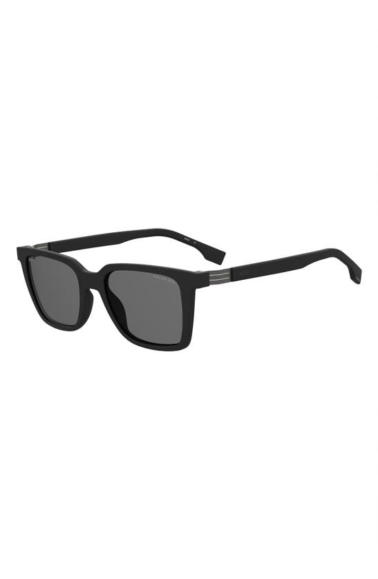 Shop Hugo Boss Boss 53mm Square Sunglasses In Black