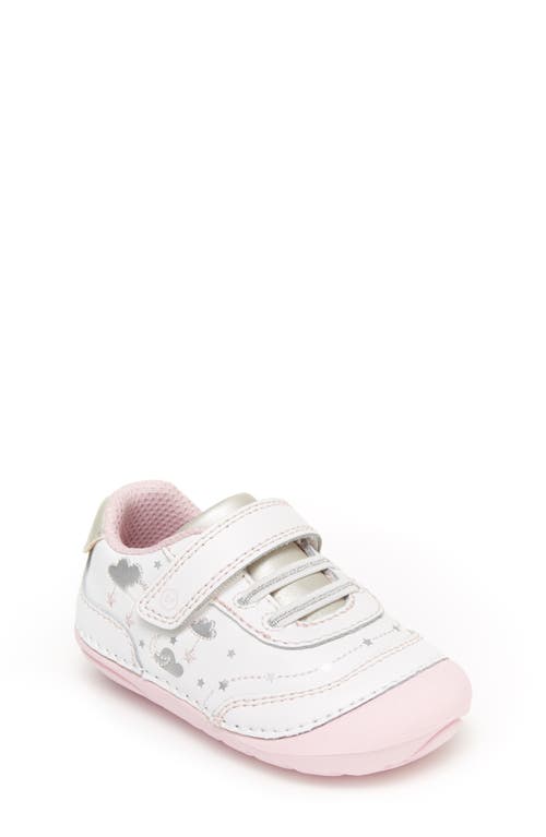 Shop Stride Rite Soft Motion™ Adalyn Sneaker In White/silver