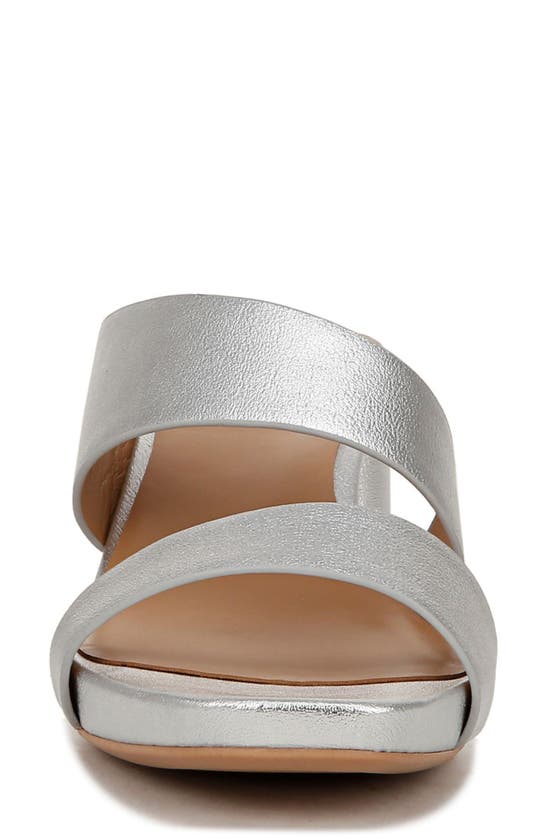 Shop Naturalizer Inez Slide Sandal In Silver Faux Leather
