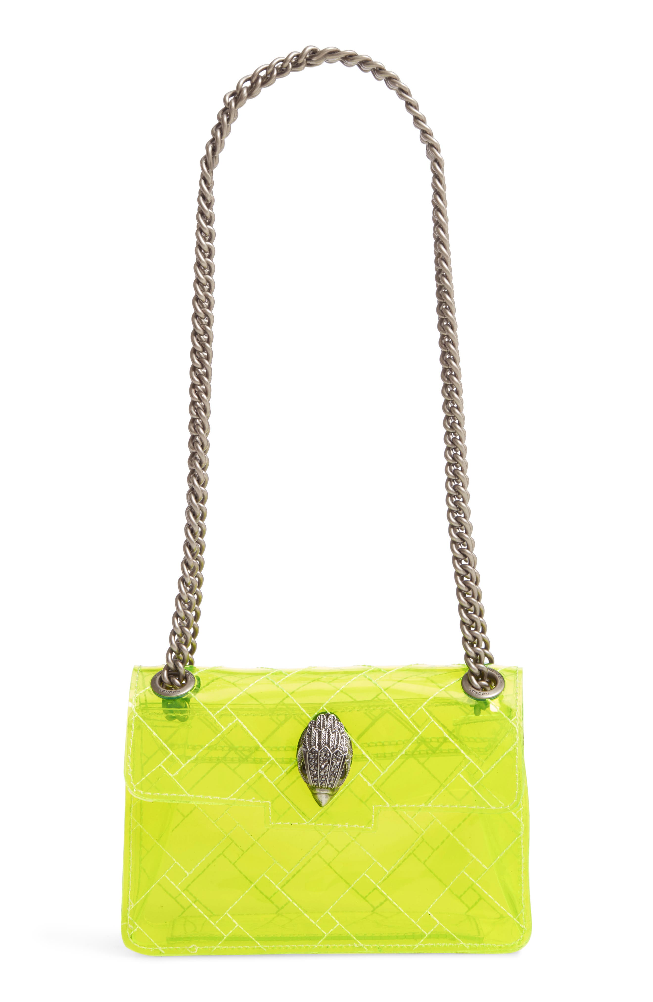 yellow transparent bag