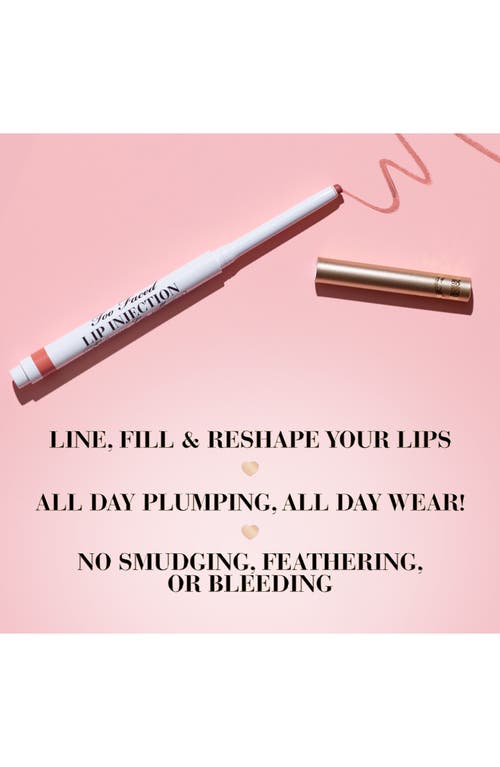 Shop Too Faced Lip Injection Extreme Lip Shaper Plumping Lip Liner In Happily Ever After