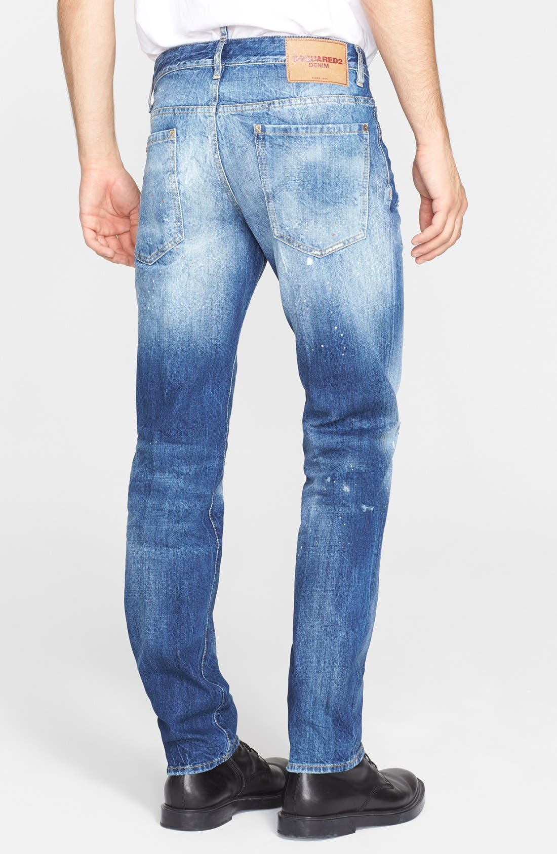 Dsquared2 'Double D' Straight Leg Jeans (Blue) | Nordstrom