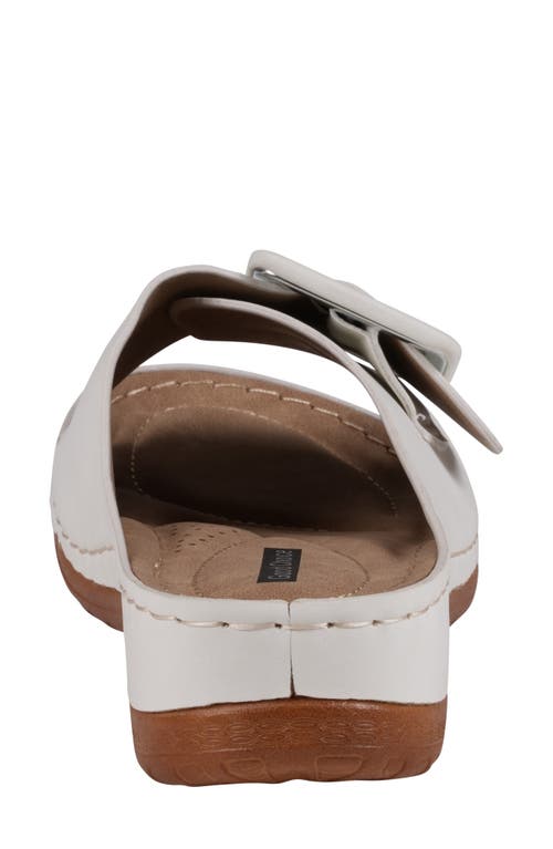 Good Choice New York Hamden Platform Slide Sandal In White