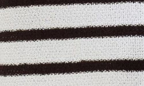 Shop Blu Pepper Stripe Knit Midi Dress In Ivory