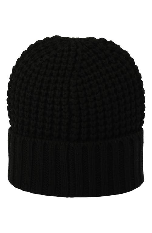 Shop Allsaints Thermal Knit Beanie In Black