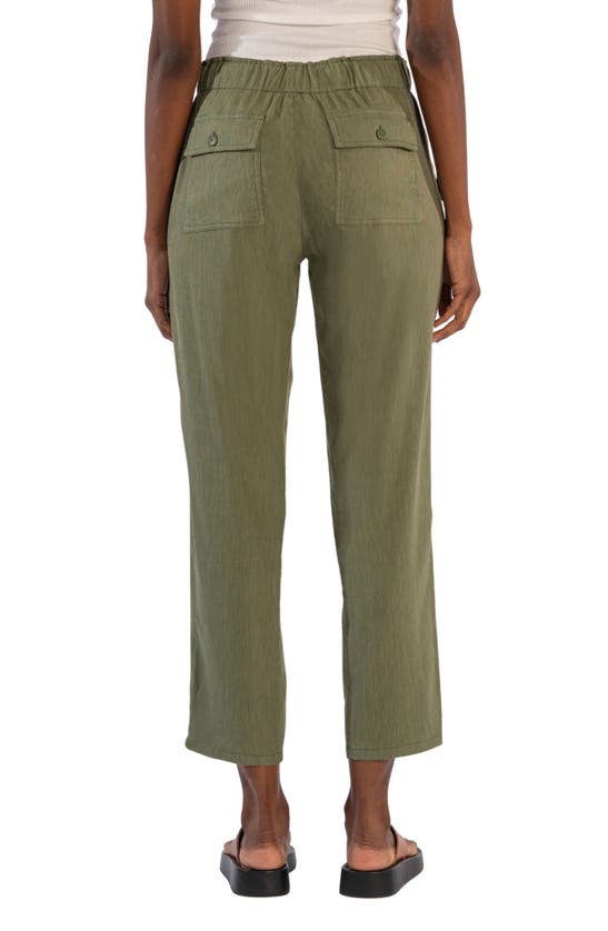KUT FROM THE KLOTH KUT FROM THE KLOTH ROSALIE LINEN BLEND DRAWSTRING ANKLE PANTS