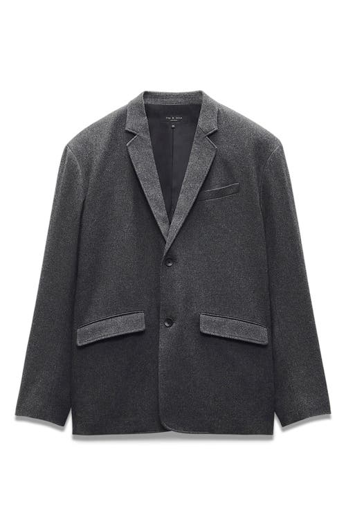 Shop Rag & Bone Shift Flannel Blazer In Heather Grey