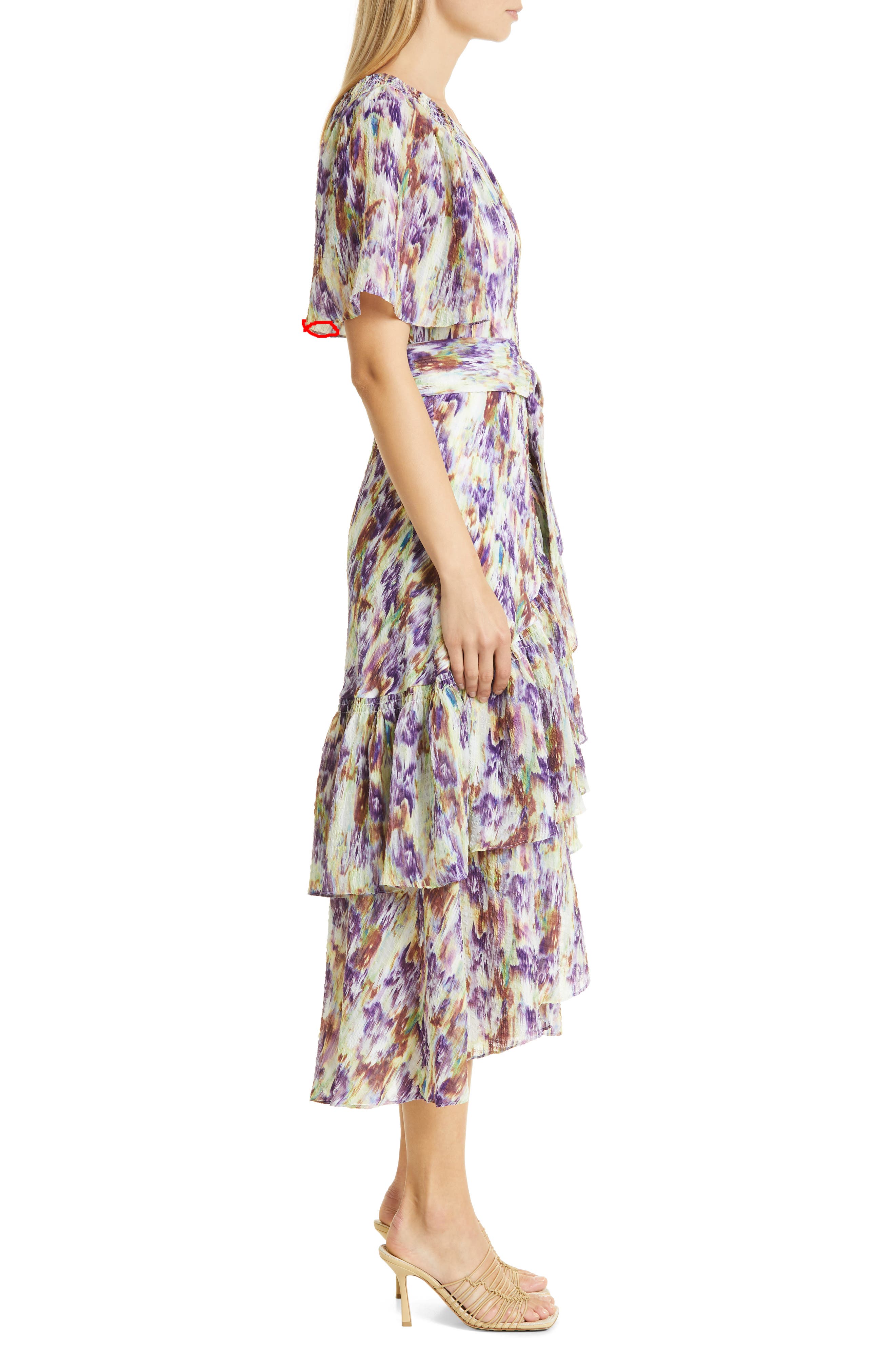 Tanya Taylor Brittany Ikat Wrap Dress 