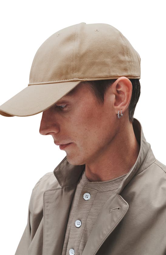 Shop Rag & Bone Miles Cotton Adjustable Baseball Cap In Seed Grey