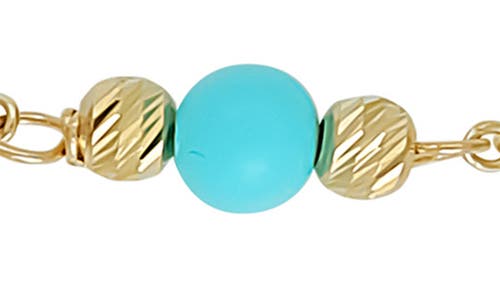 Shop Bony Levy 14k Gold & Turquoise Bracelet In 14k Yellow Gold