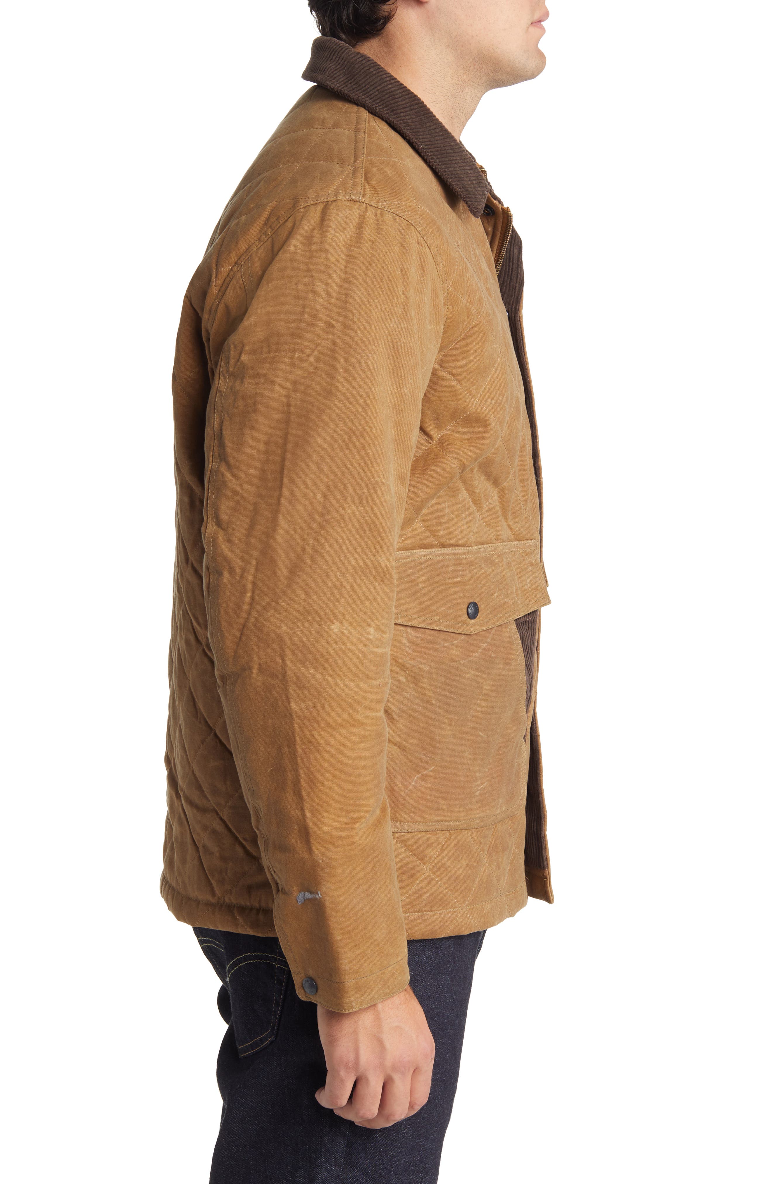 Schott Nyc 8245 Waxed Cotton Hunting Jacket Men's - Khaki Size 2XL