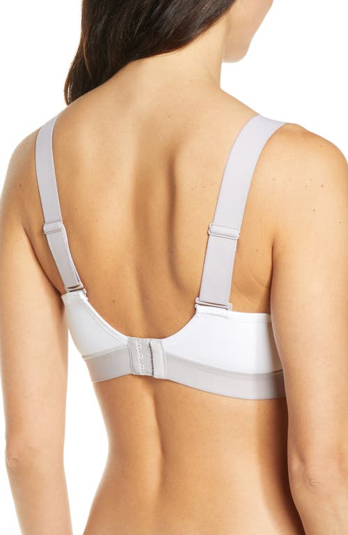 Natori Dynamic Contour Underwire Sports Bra In White/lead