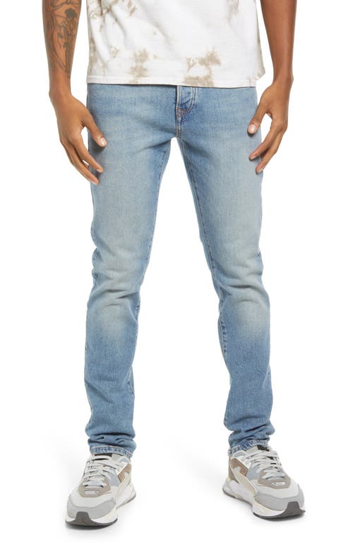 Topman Essential Slim Fit Jeans in Mid Blue