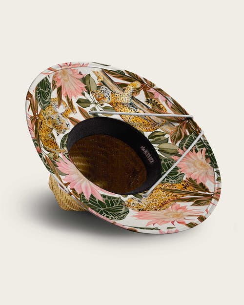 Hemlock Maya Straw Lifeguard Hat In Jaguar Floral