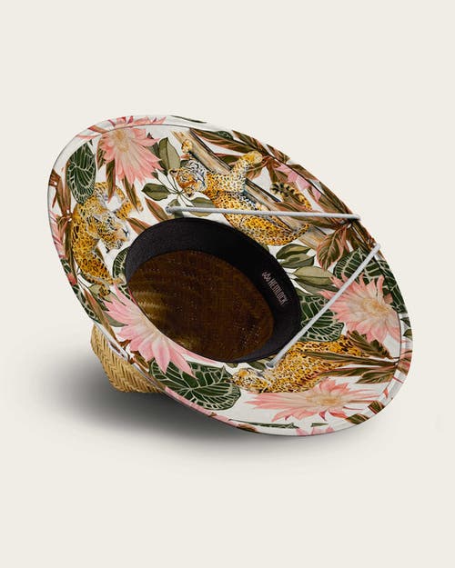 Shop Hemlock Maya Straw Lifeguard Hat In Jaguar Floral