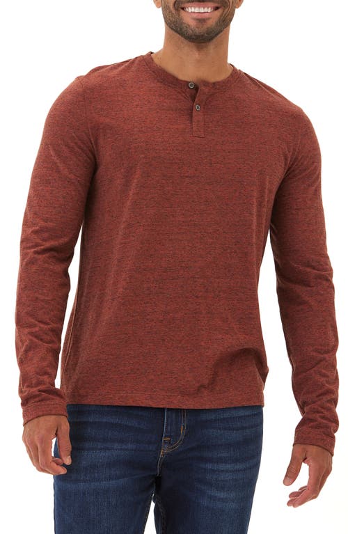 Shop Threads 4 Thought Braeden Slub Long Sleeve Henley In Bonfire