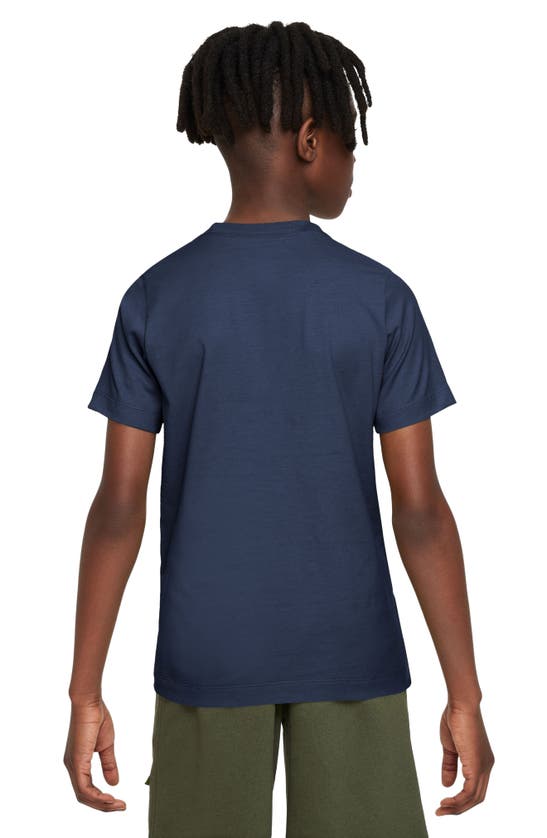 Shop Nike Kids' Sportswear T-shirt In Midnight Navy
