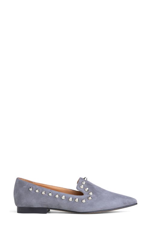 Beautiisoles Celeste Pointed Toe Loafer In Gray