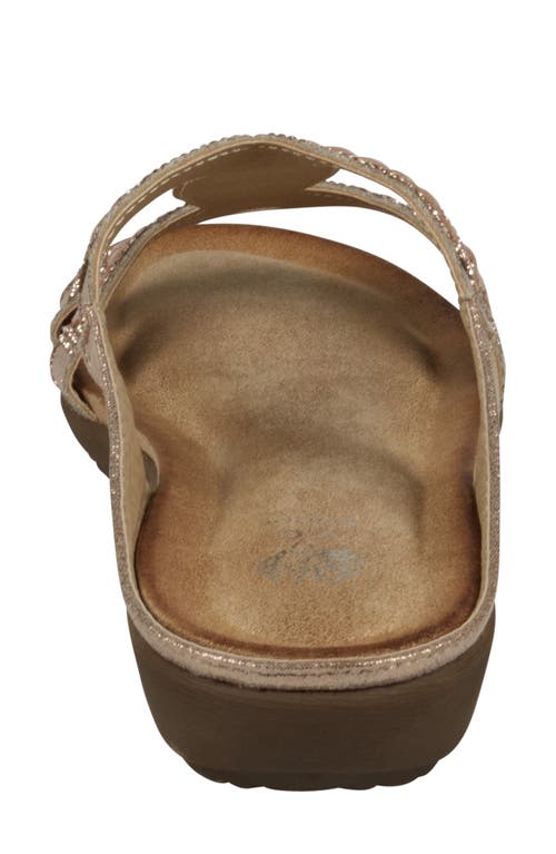 Good Choice New York Alora Embellished Slide Sandal In Rose Gold