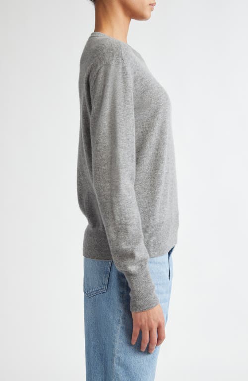 Partow Bea Zip Cashmere Sweater In Heather Grey