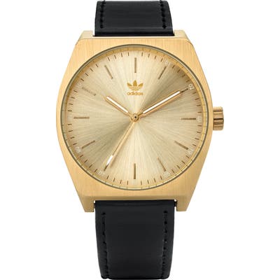 Adidas Process Leather Strap Watch,