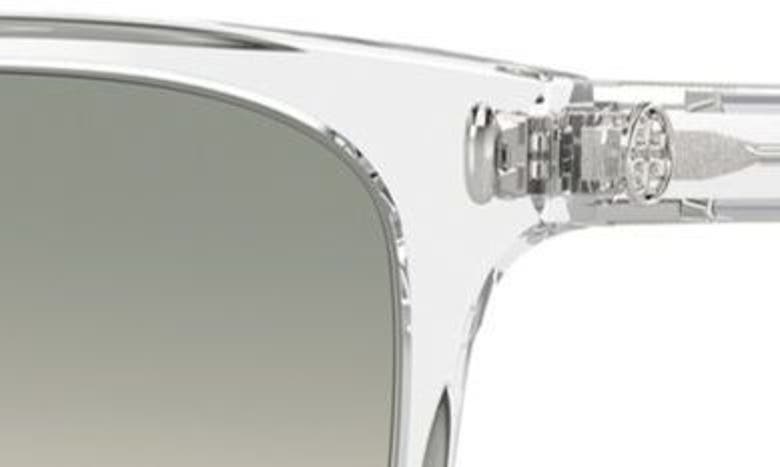Shop Tory Burch 53mm Gradient Square Sunglasses In Clear