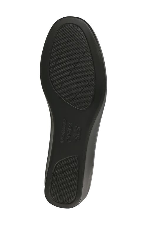 Sas Women's Bliss Slip On Wedge - Double Wide In Black Leopard In Black Leopard