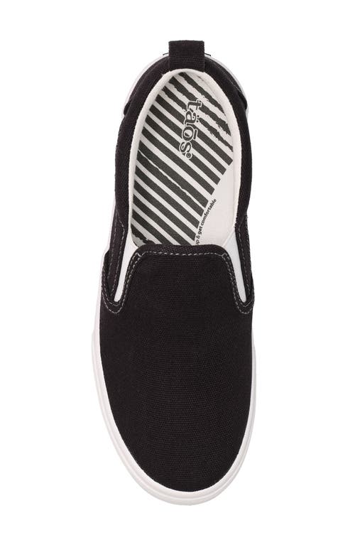 Taos Women's Rubber Soul Slip-on Shoes - Medium Width In Black/white In Black