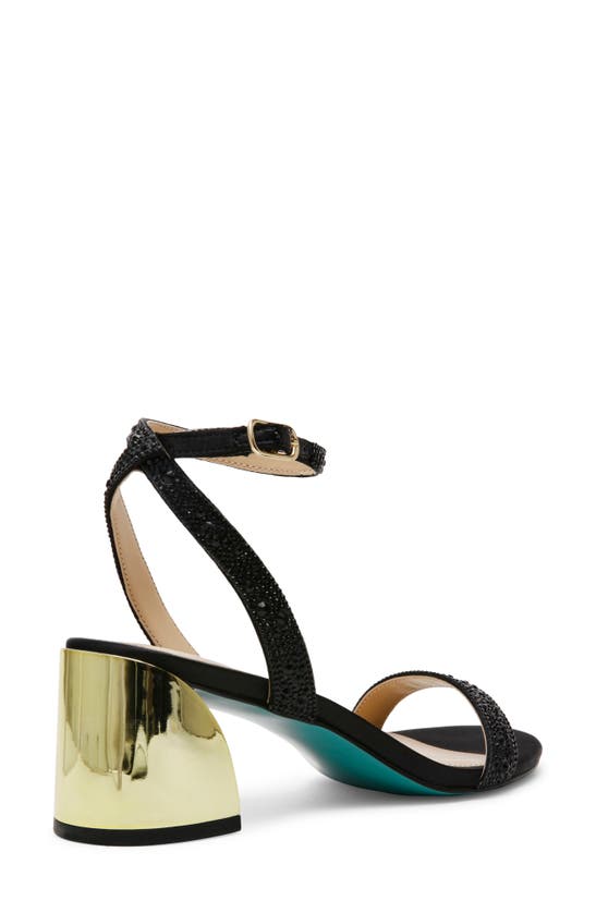 Shop Betsey Johnson Jean Ankle Strap Sandal In Black