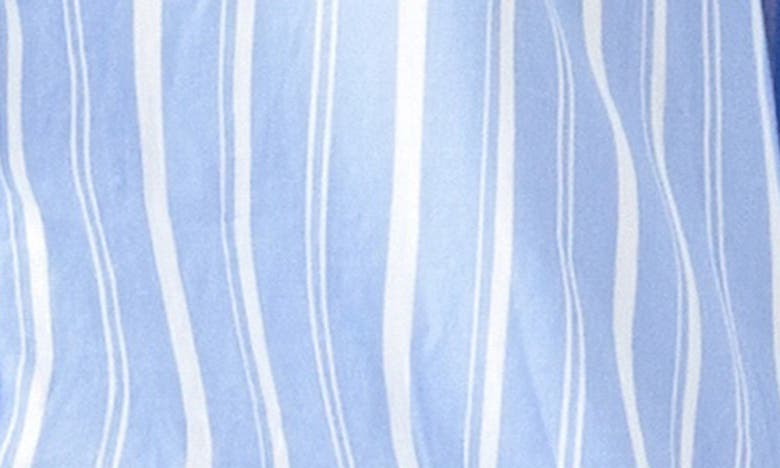 Grey Lab Oversize Stripe Long Sleeve Button-up Shirt In Blue