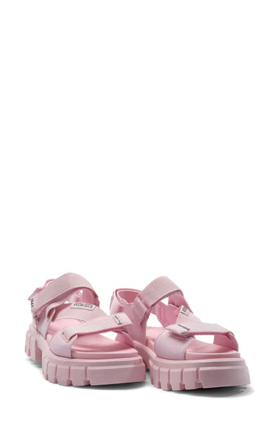 Shop Palladium Revolt Mono Platform Sandal In Cold Pink