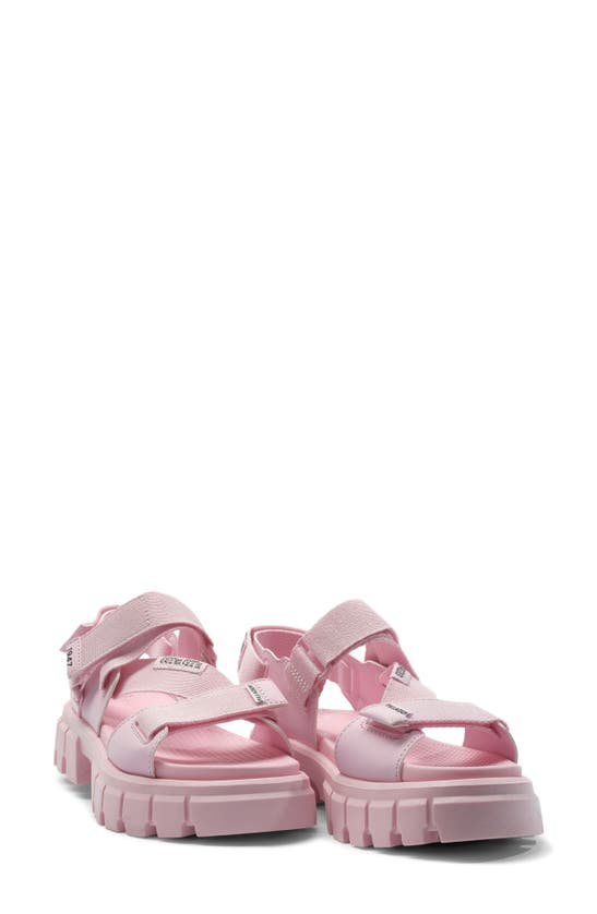 Palladium Revolt Mono Platform Sandal In Cold Pink