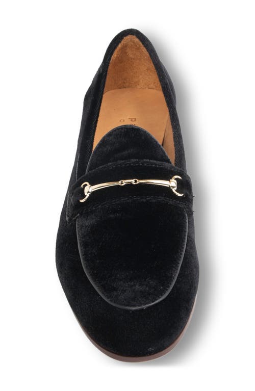 Patricia Green Chloe Bit Loafer In Black Velvet