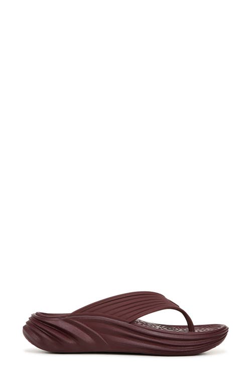 Vionic Tide Rx Flip Flop In Port Wine