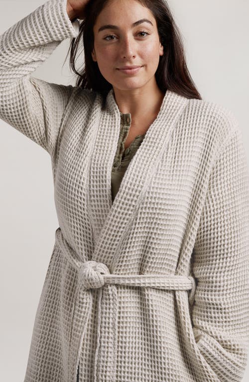 Parachute Gender Inclusive Waffle Knit Cotton Robe In Tan