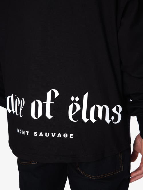 PLACE OF ELMS PLACE OF ELMS LONG-SLEEVE LOWER PRINT T-SHIRT 