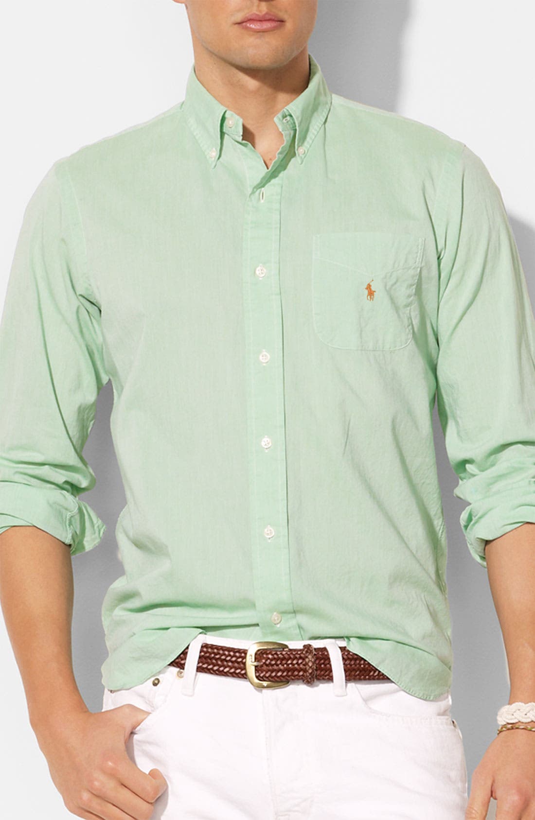 ralph lauren custom fit denim shirt