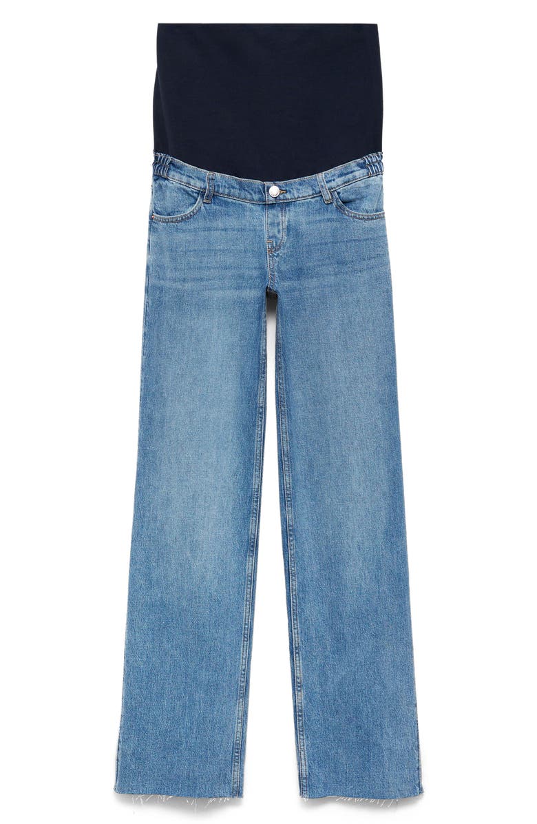 MANGO Over the Bump Wide Leg Maternity Jeans Nordstrom