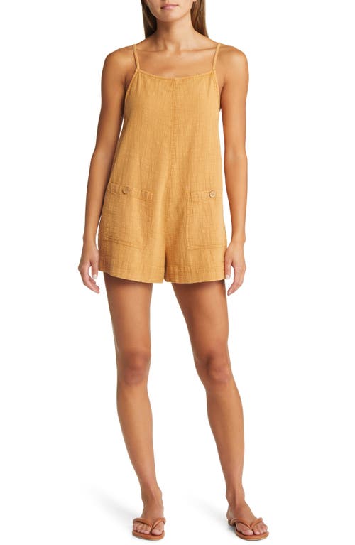 Rip Curl Classic Surf Tank Romper in Mustard 