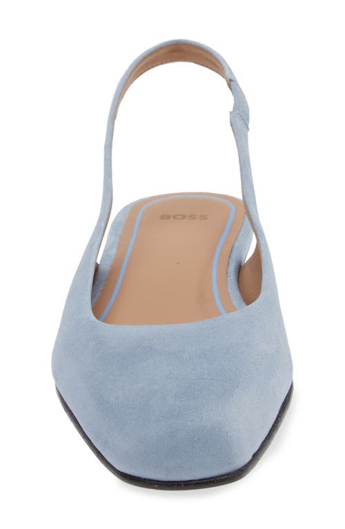 Hugo Boss Boss Rose Slingback Flat In Medium Grey