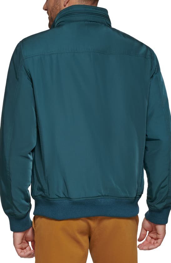 Dockers Quilted Lined Flight Bomber Jacket In Forest