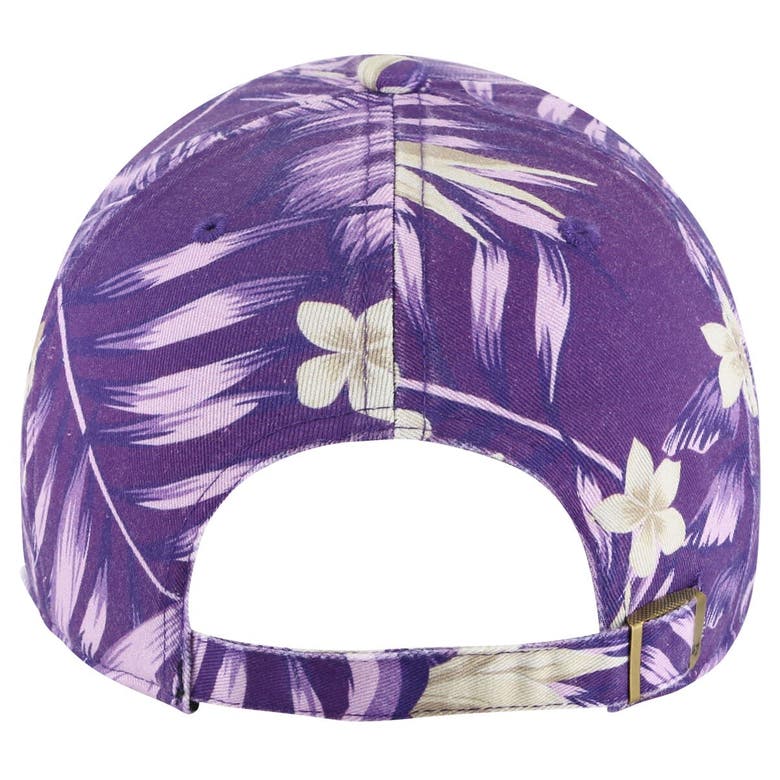 Shop 47 ' Purple Phoenix Suns Tropicalia Floral Clean Up Adjustable Hat