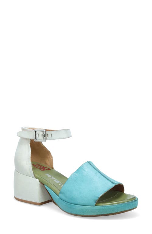 A.S.98 Crue Block Heel Sandal in Emerald