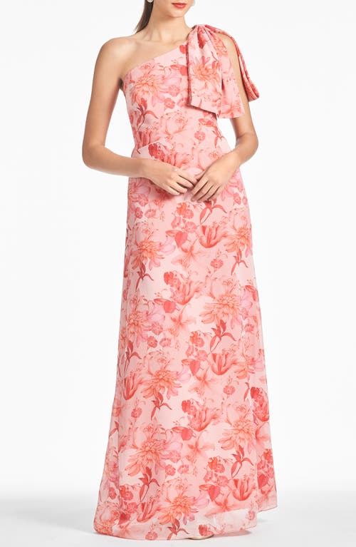 Sachin & Babi Chelsea One-Shoulder Gown Pastello Fiore at Nordstrom,