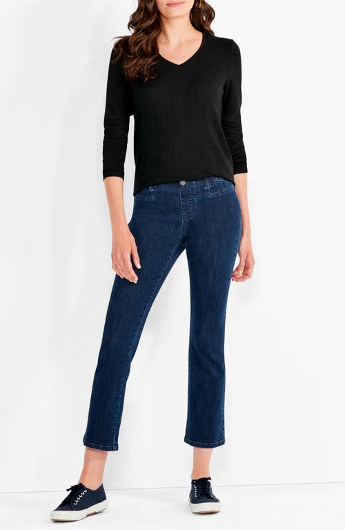 Nic + Zoe Sweet Dreams Long Sleeve Top In Black Onyx