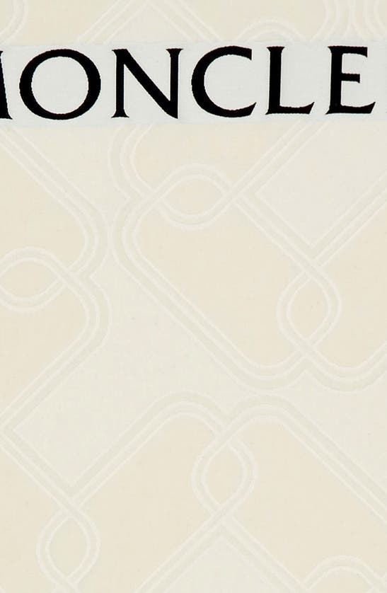 Moncler Archivio Dna Beach Towel In Antique White