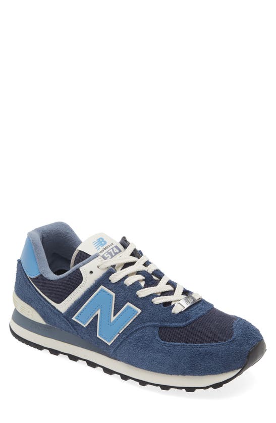 New Balance 574 Classic Sneaker In Blue Navy/ Light Blue