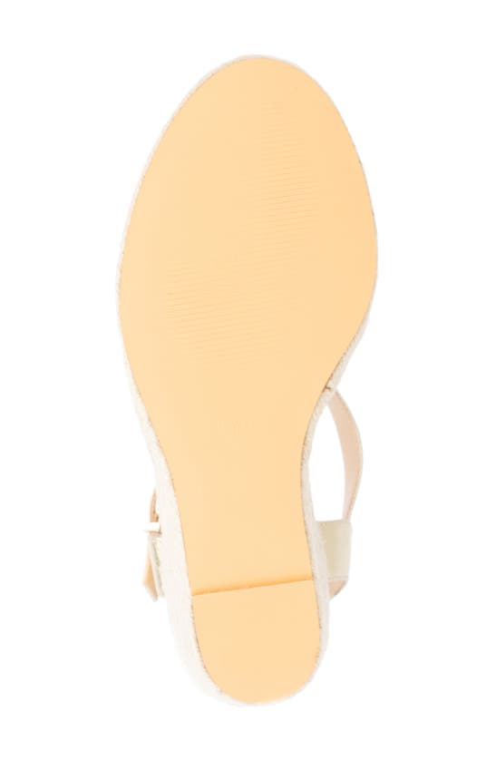 Fashion To Figure Irene Metallic Espadrille Wedge Sandal In Gold