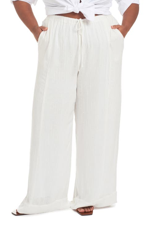 Women's White Plus-Size Pants & Leggings | Nordstrom