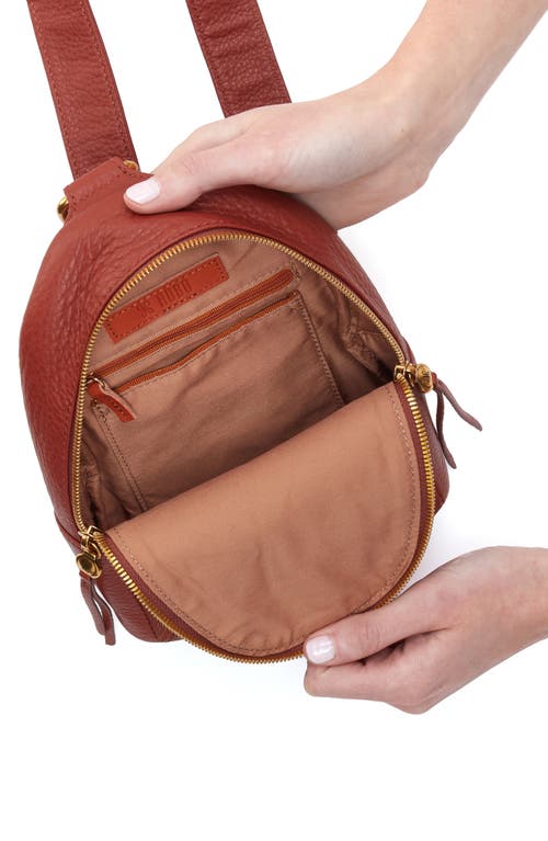 Shop Hobo Fern Leather Sling Bag In Rust